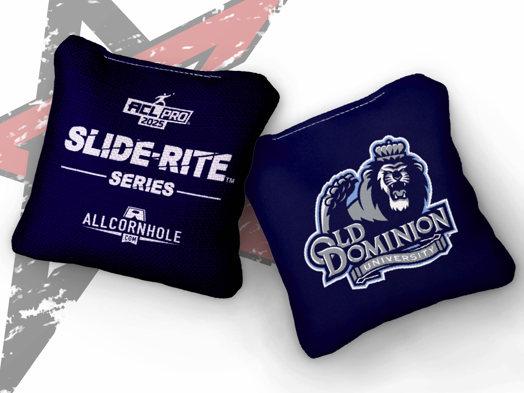 Officially Licensed Collegiate Cornhole Bags - Slide Rite - Set of 4 - Old Dominion University