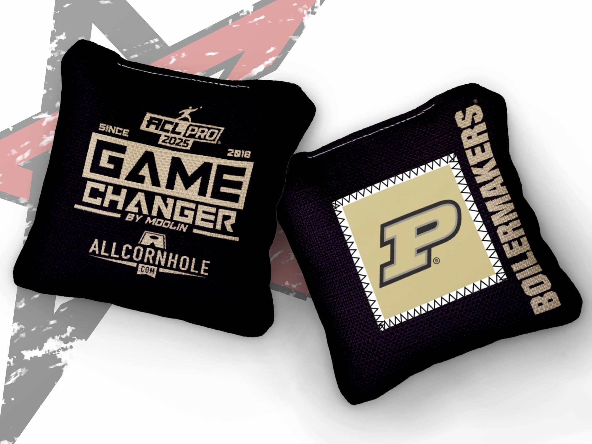 Officially Licensed Collegiate Cornhole Bags - Gamechangers - Set of 4 - Purdue University