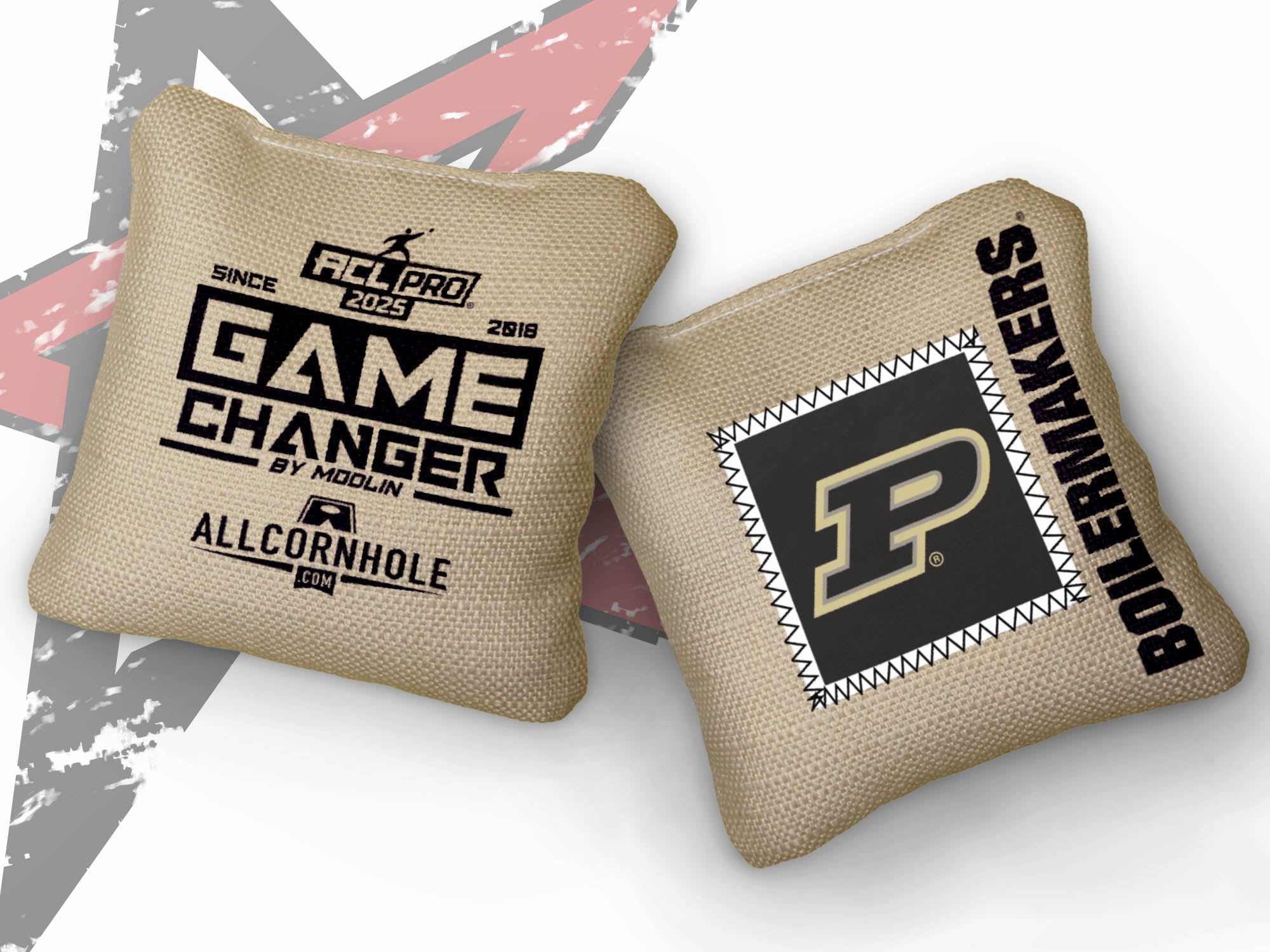 Officially Licensed Collegiate Cornhole Bags - Gamechangers - Set of 4 - Purdue University