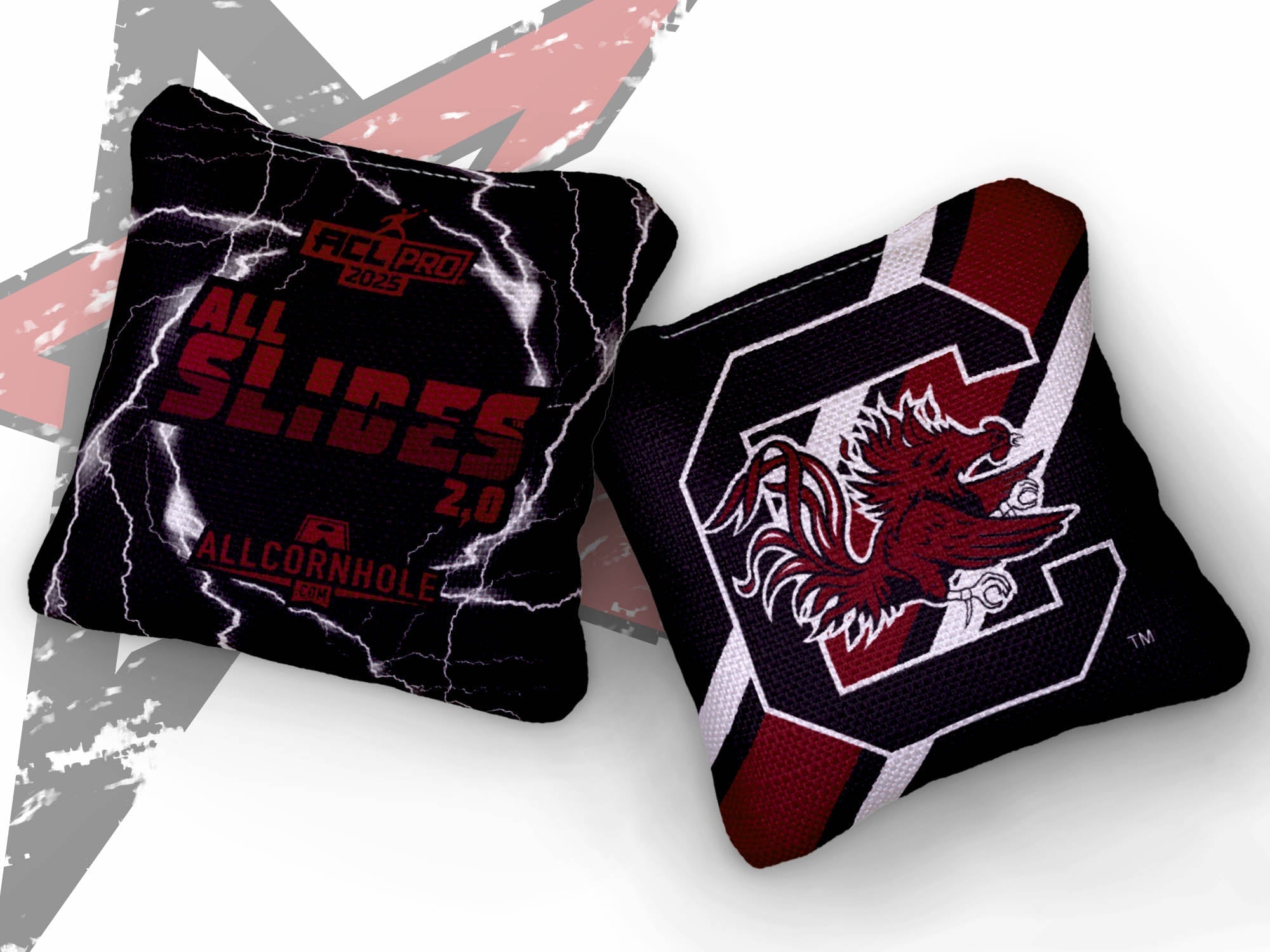 Officially Licensed Collegiate Cornhole Bags - All-Slide 2.0 - Set of 4 - South Carolina University