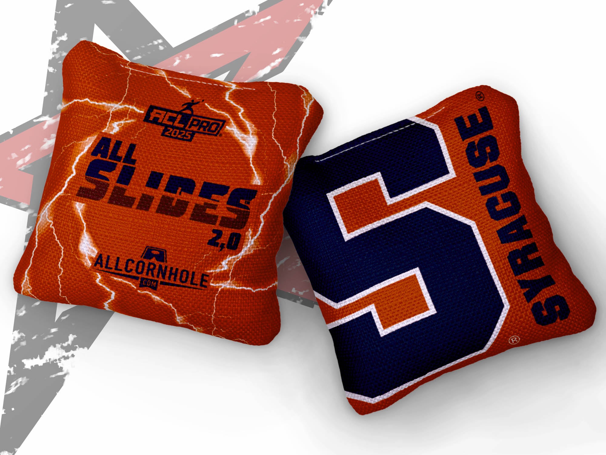 Officially Licensed Collegiate Cornhole Bags - All-Slide 2.0 - Set of 4 - Syracuse University
