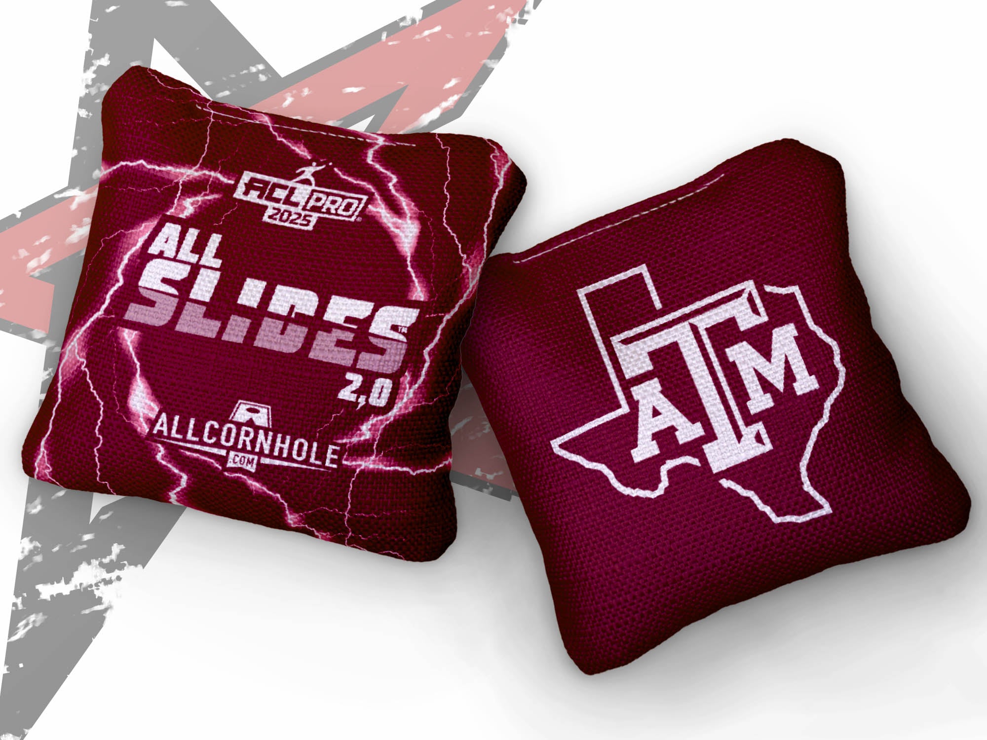 Officially Licensed Collegiate Cornhole Bags - All-Slide 2.0 - Set of 4 - Texas A&M University