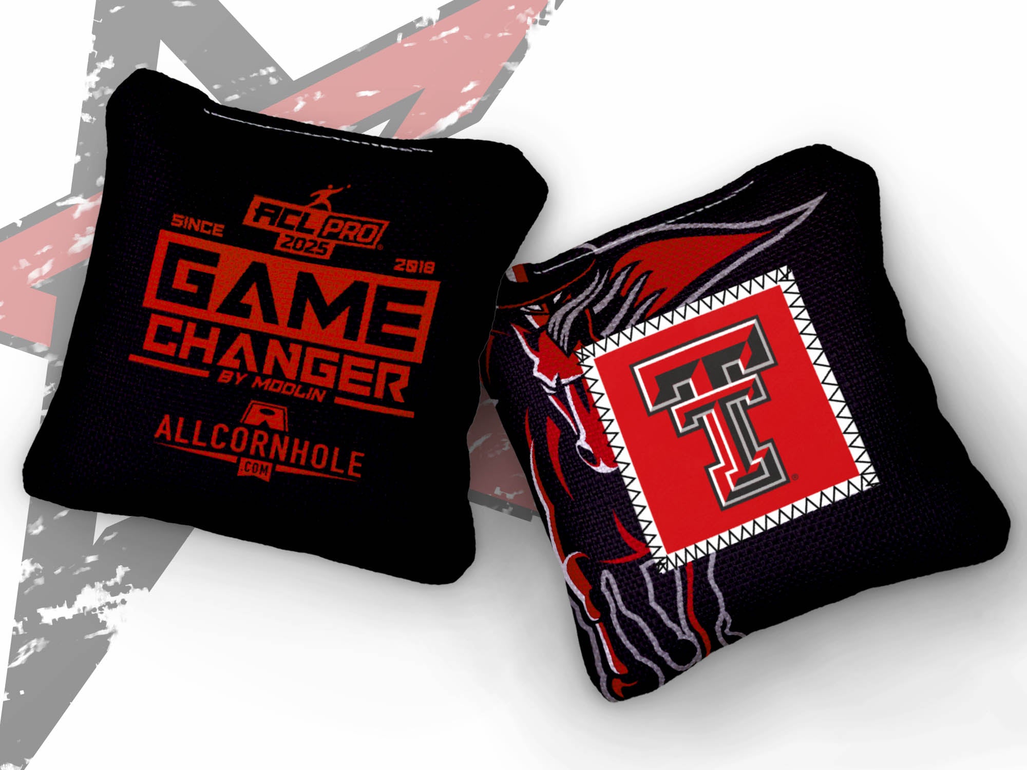 Officially Licensed Collegiate Cornhole Bags - Gamechangers - Set of 4 - Texas Tech University