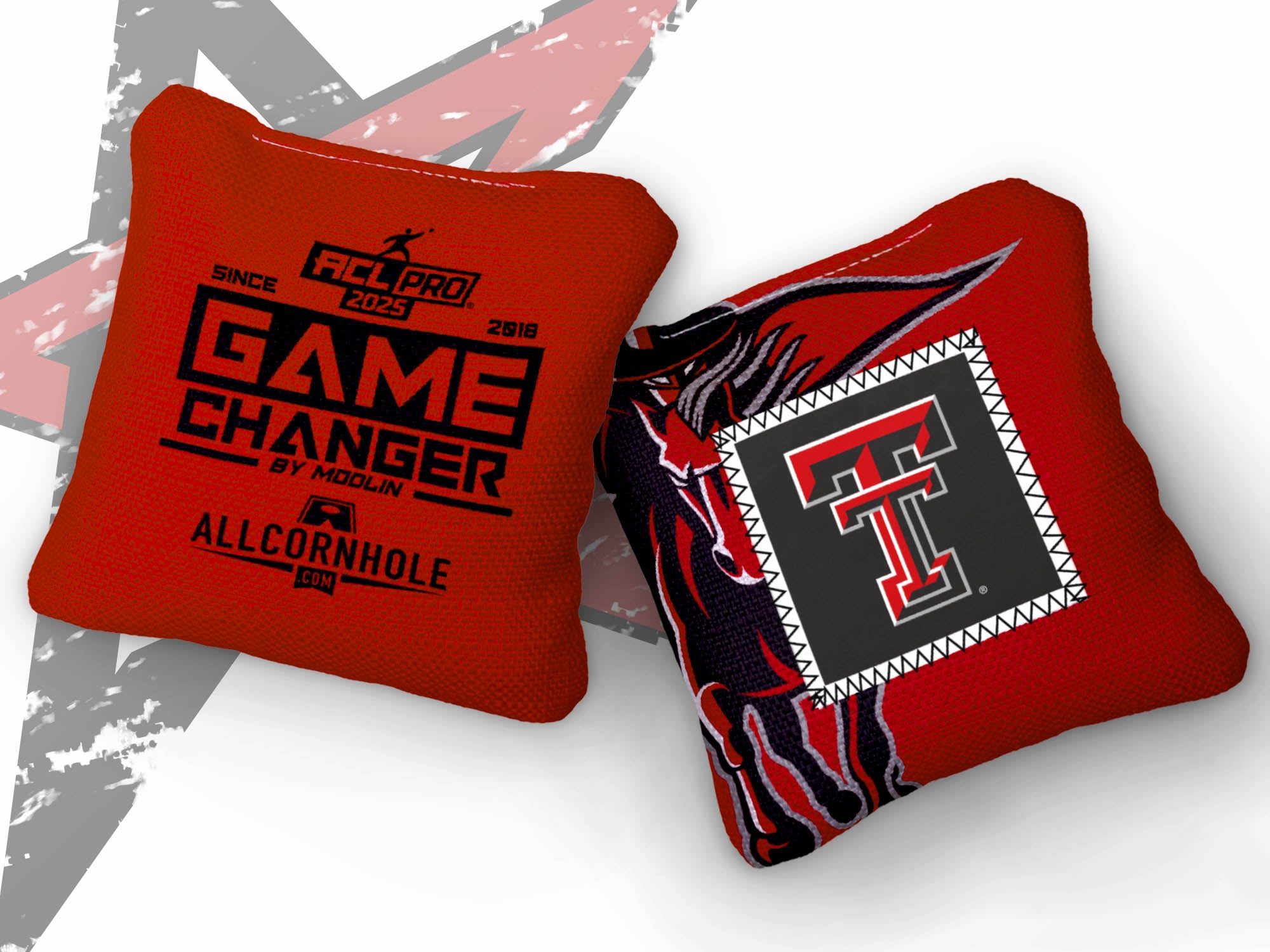 Officially Licensed Collegiate Cornhole Bags - Gamechangers - Set of 4 - Texas Tech University