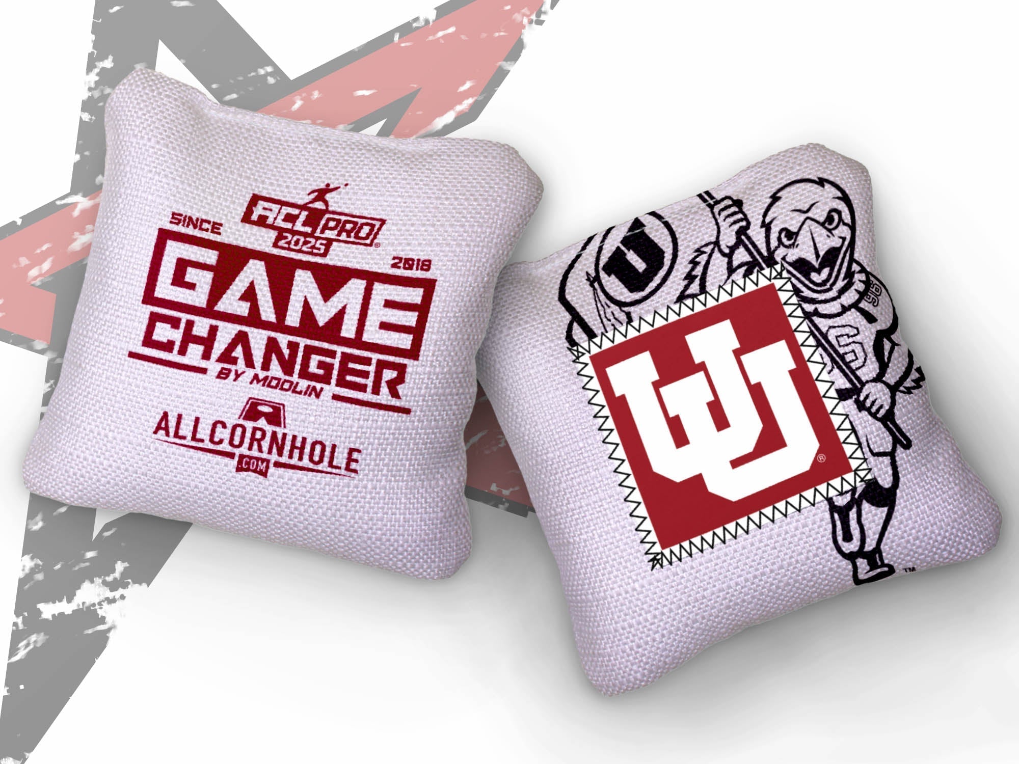 Officially Licensed Collegiate Cornhole Bags - Gamechangers - Set of 4 - University of Utah