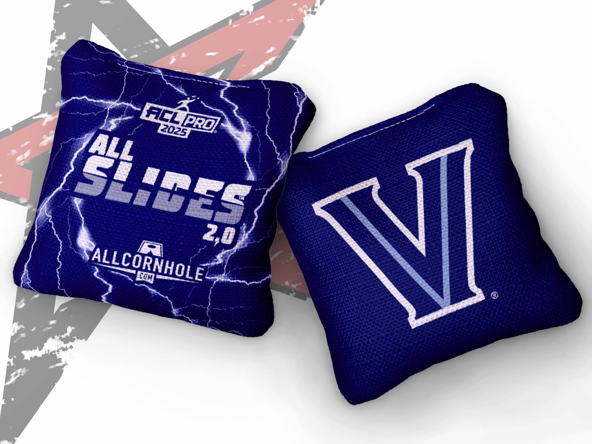 Officially Licensed Collegiate Cornhole Bags - All-Slide 2.0 - Set of 4 - Villanova University