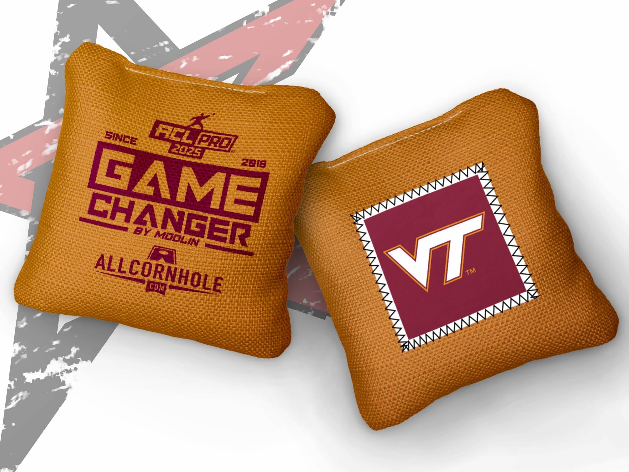 Officially Licensed Collegiate Cornhole Bags - Gamechangers - Set of 4 - Virginia Tech University