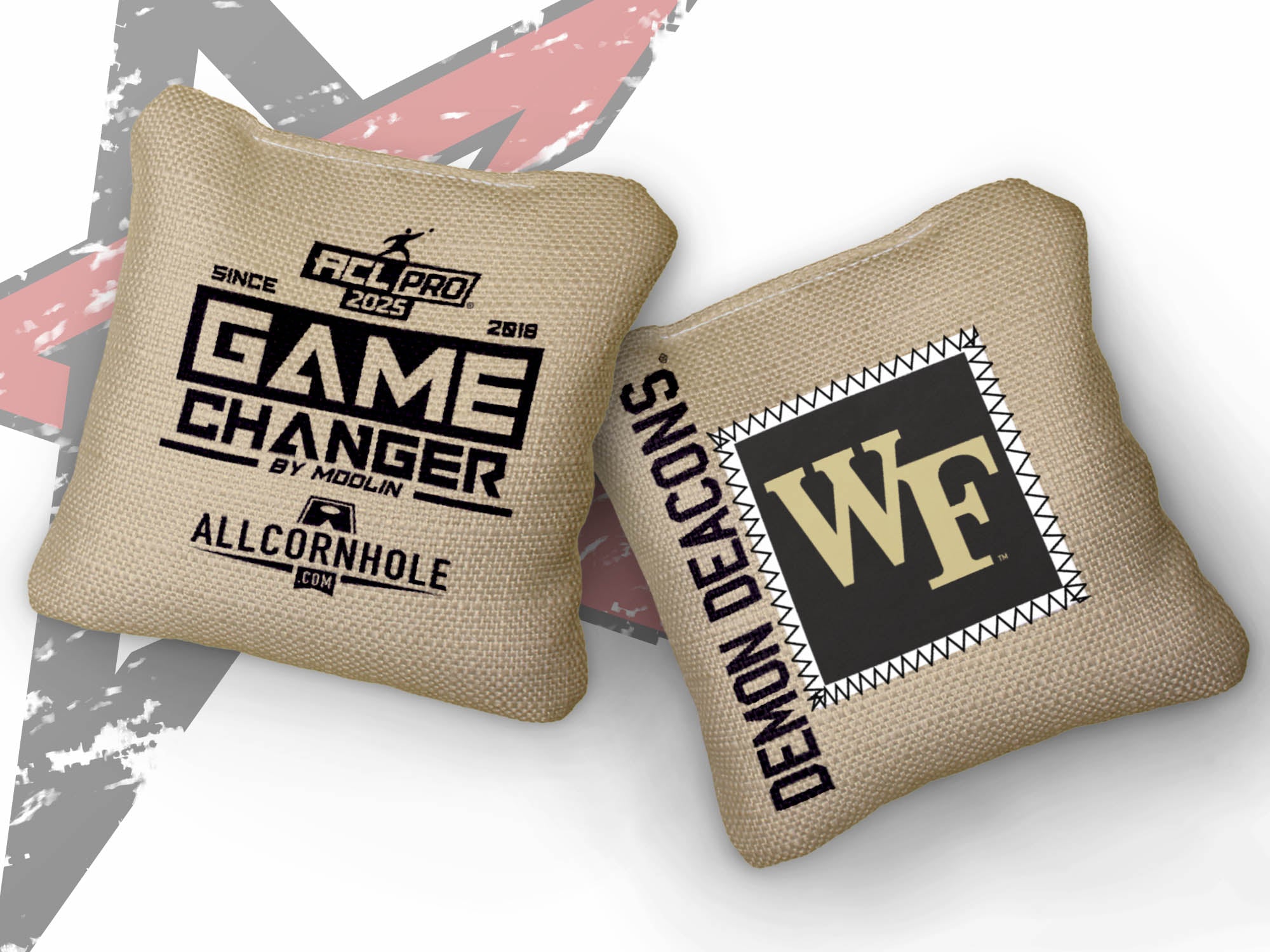 Officially Licensed Collegiate Cornhole Bags - Gamechanger - Set of 4 - Wake Forest University