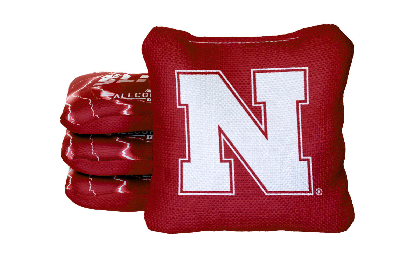 Officially Licensed Collegiate Cornhole Bags - All-Slide 2.0 - Set of 4 - University of Nebraska