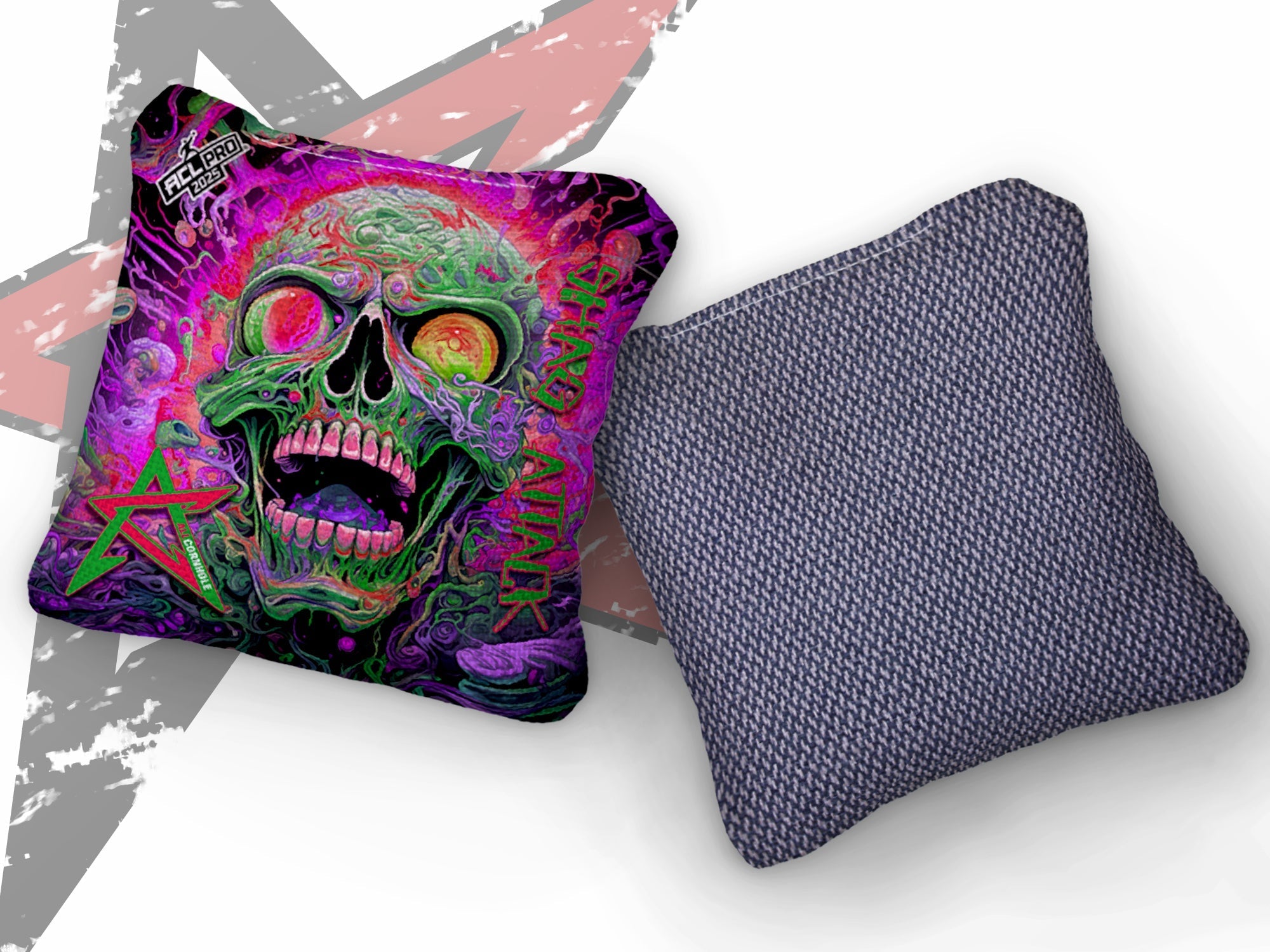 2025 SHAG ATTACK “BRAINZAP” - ACL Pro Stamped Cornhole Bags - SET OF 4