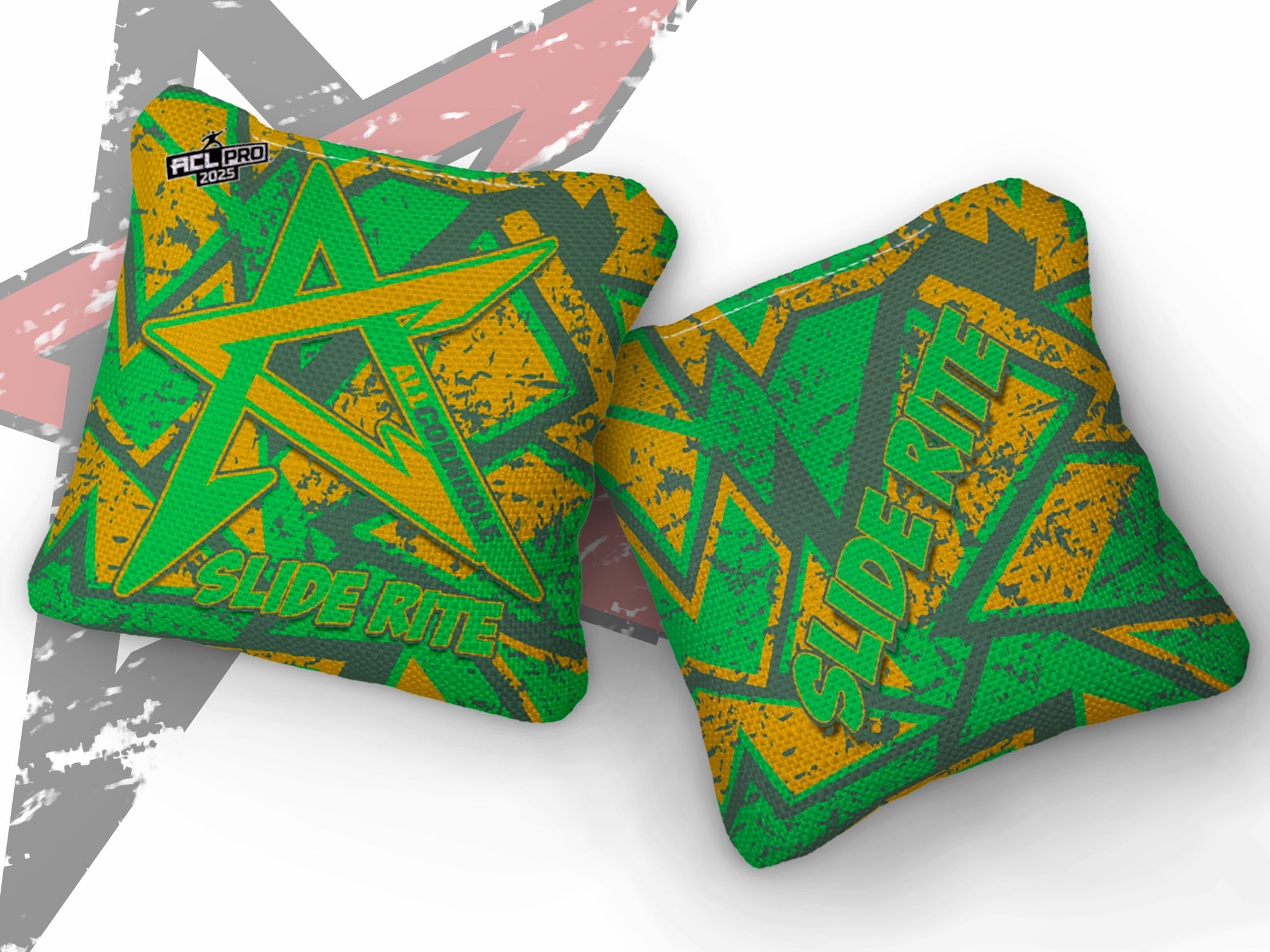 2025 SLIDE-RITE- "GEO" - ACL Pro Stamped Cornhole Bags - SET OF 4 BAGS