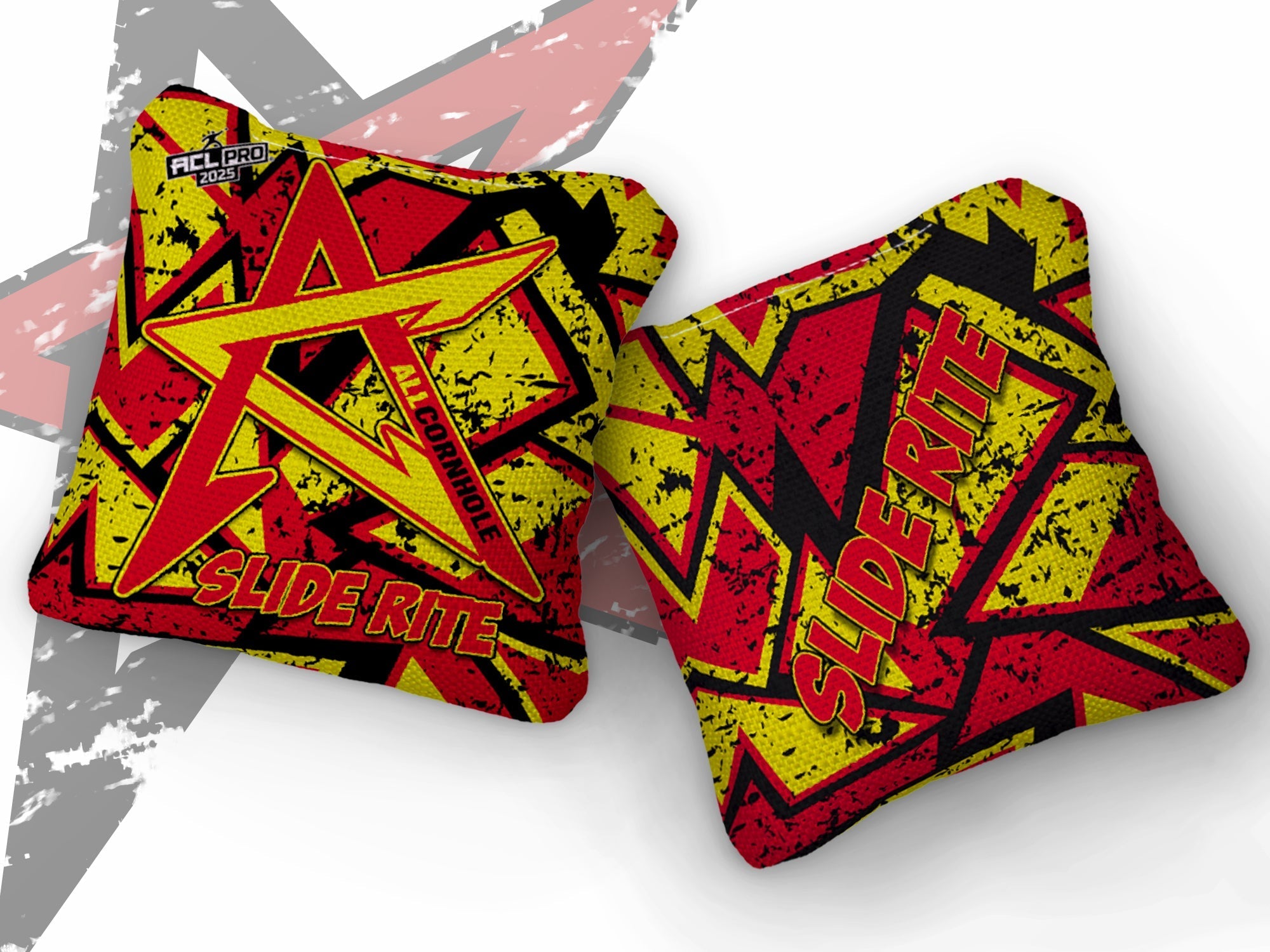 2025 SLIDE-RITE- "GEO" - ACL Pro Stamped Cornhole Bags - SET OF 4 BAGS