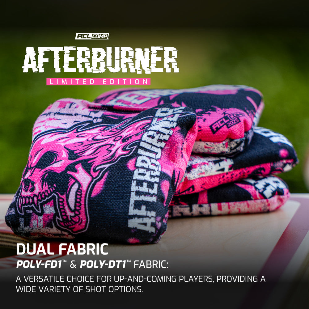 Pink Afterburner ACL Comp Cornhole Bags - Set of 4 Bags