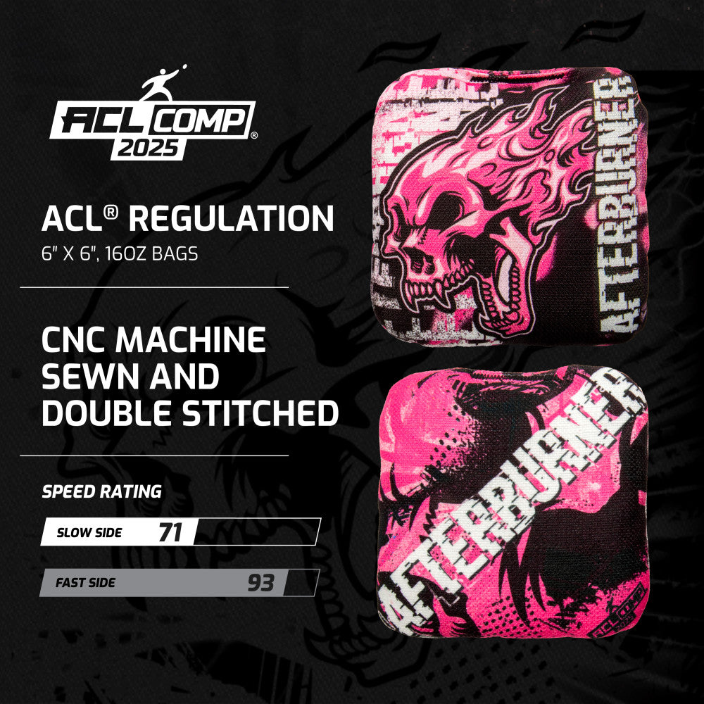 Pink Afterburner ACL Comp Cornhole Bags - Set of 4 Bags