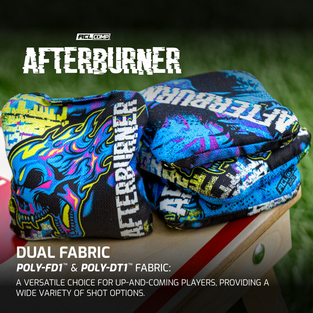 Yellow Afterburner ACL Comp Cornhole Bags - Set of 4 Bags