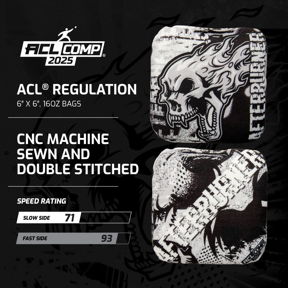 Yellow Afterburner ACL Comp Cornhole Bags - Set of 4 Bags