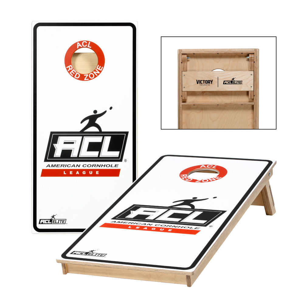 ACL Elite 2x4 White Cornhole Board Set