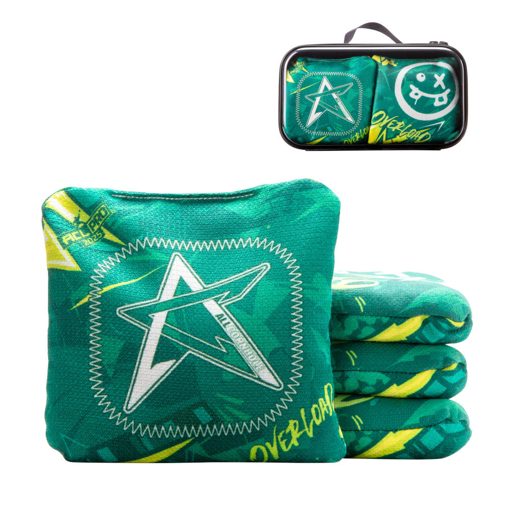 2025 Green Overload ACL Pro Cornhole Bags - Set of 4 Bags