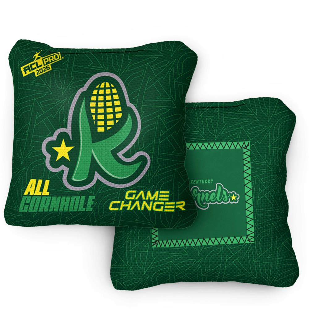 2026 GameChanger Kentucky Kernels ACL Pro Stamped Cornhole Bags – Set of 4 Bags