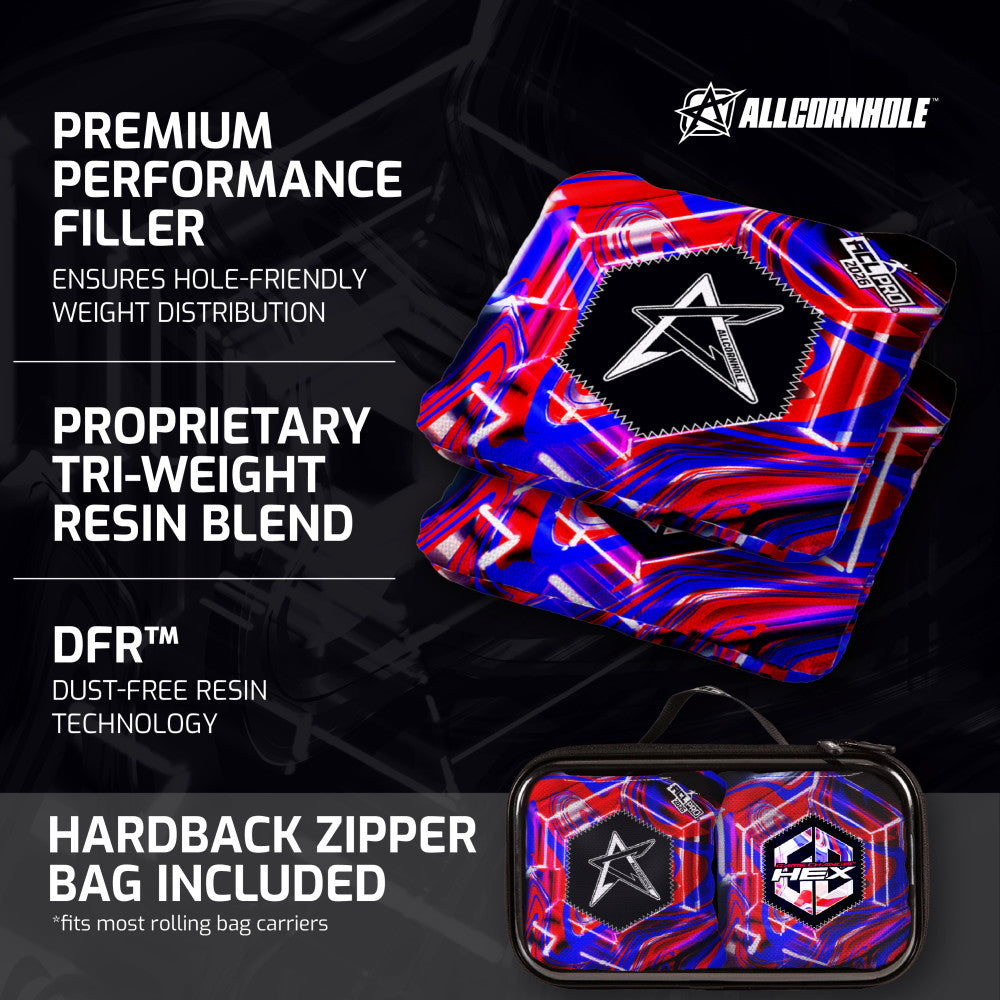 ACL Pro Gamechanger Hex Patriotic Cornhole Bags