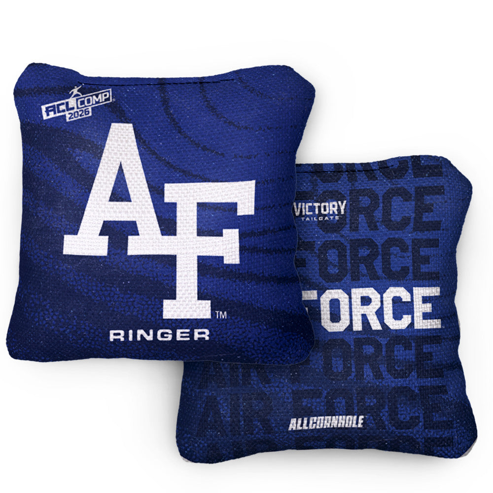 2026 Air Force Falcons RINGER™️Blue ACL Comp Cornhole Bags – Set of 4 Bags
