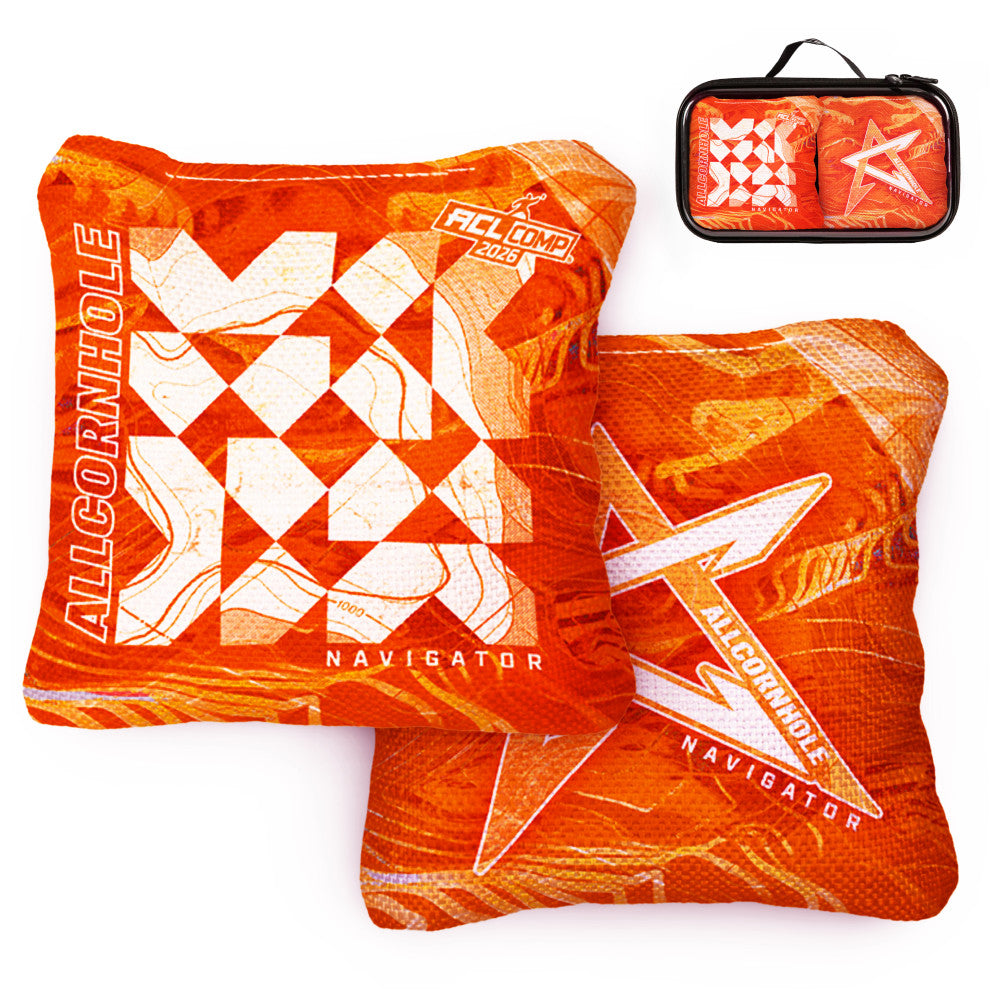 ACL Comp 2026 Orange Navigator Cornhole Bags