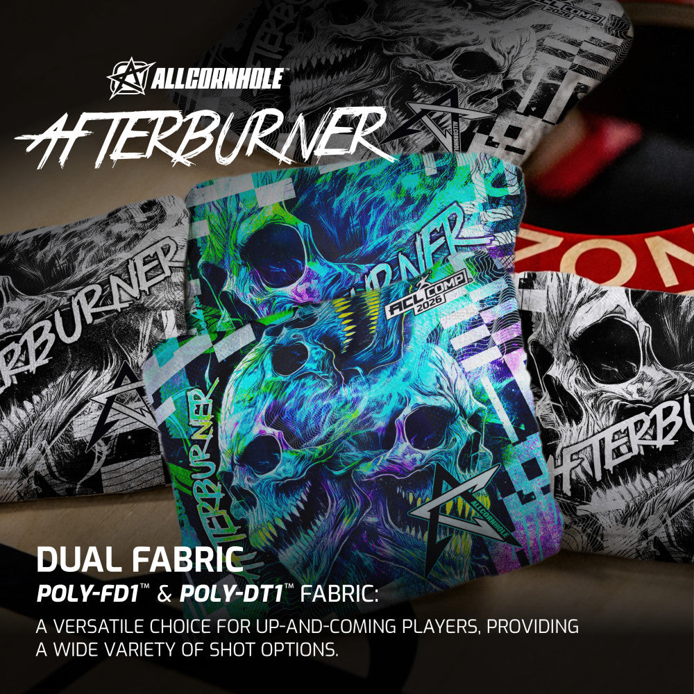 ACL Comp Teal Afterburner Cornhole Bags