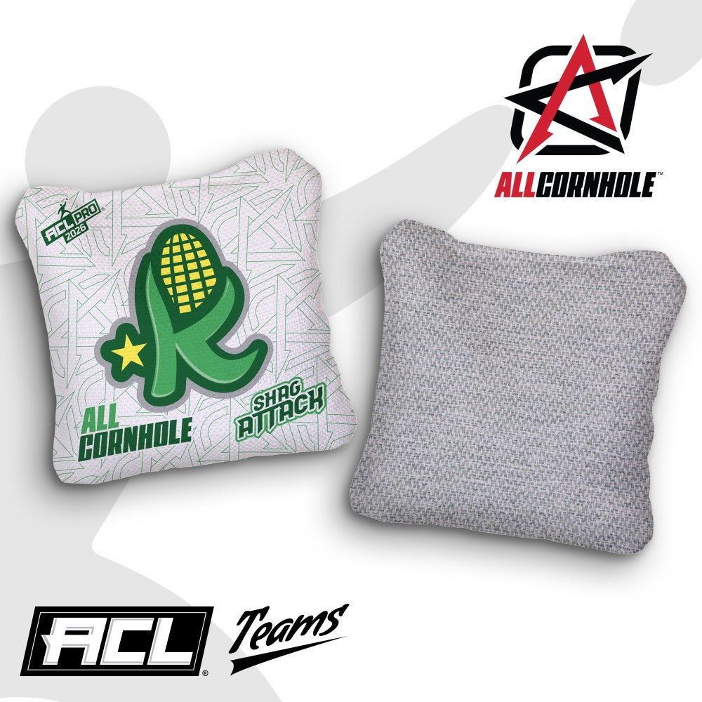 2026 Shag Attack Kentucky Kernels ACL Pro Stamped Cornhole Bags – Set of 4 Bags
