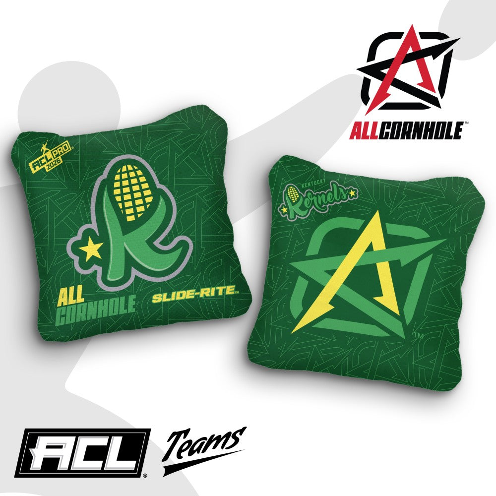 2026 Slide-Rite Kentucky Kernels ACL Pro Stamped Cornhole Bags – Set of 4 Bags
