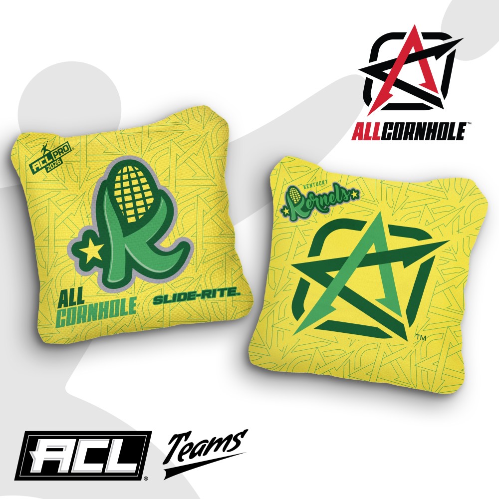 2026 Slide-Rite Kentucky Kernels ACL Pro Stamped Cornhole Bags – Set of 4 Bags
