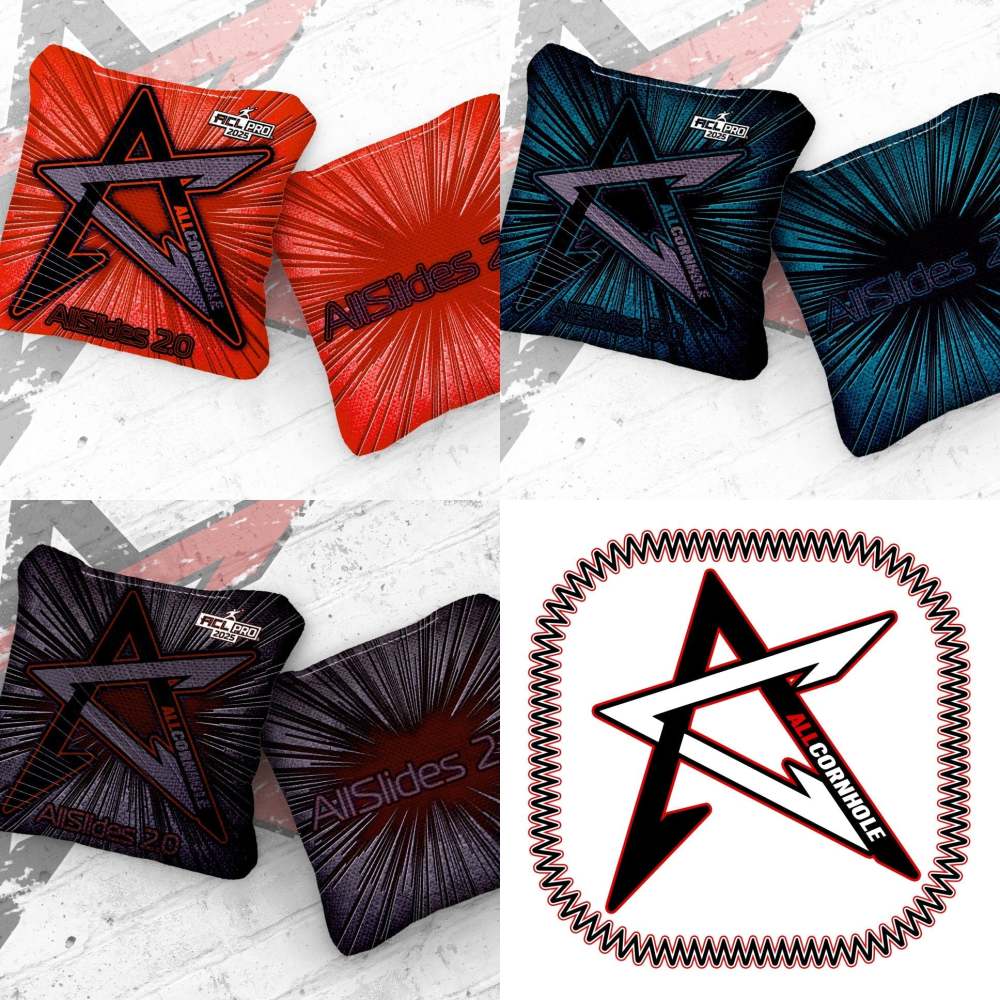 2026 All Slides 2.0 Shine ACL Pro Stamped Cornhole Bags – Set of 4 Bags