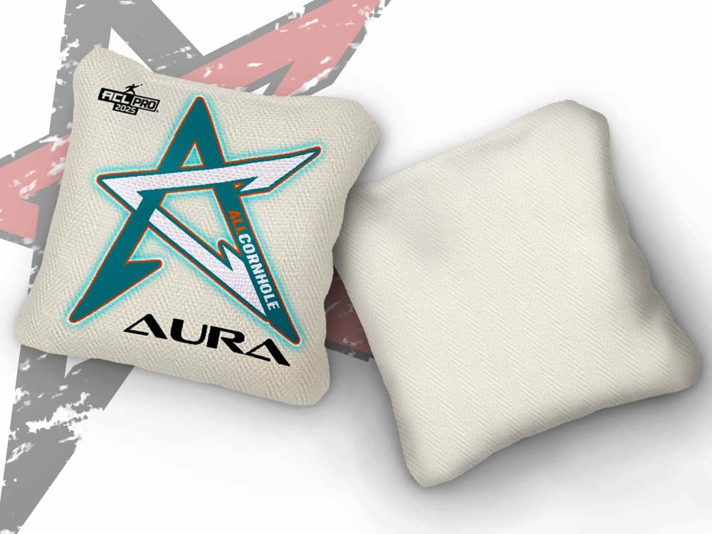 2026 Aura Whiteout ACL Pro Stamped Cornhole Bags – Set of 4 Bags
