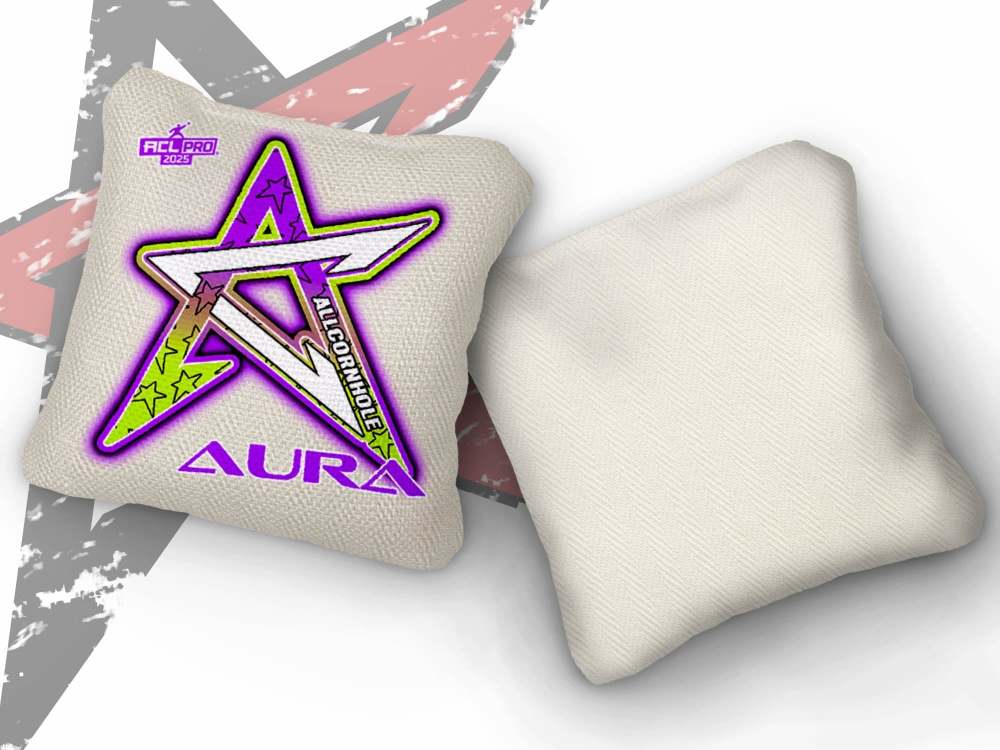 2026 Aura Whiteout Gradient ACL Pro Stamped Cornhole Bags – Set of 4 Bags