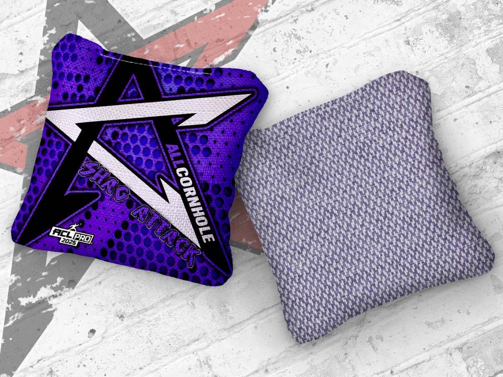 2026 Shag Attack Holes ACL Pro Stamped Cornhole Bags – Set of 4 Bags