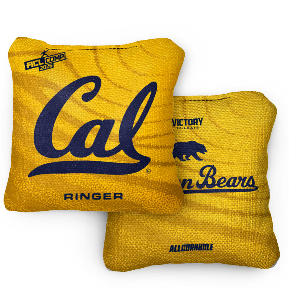 2026 California Golden Bears RINGER™️Gold ACL Comp Cornhole Bags – Set of 4 Bags