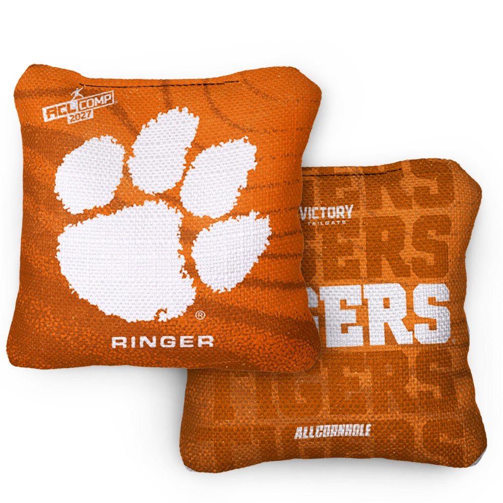 2027 Clemson Tigers RINGER Orange ACL Comp Cornhole Bags – Set of 4 Bags