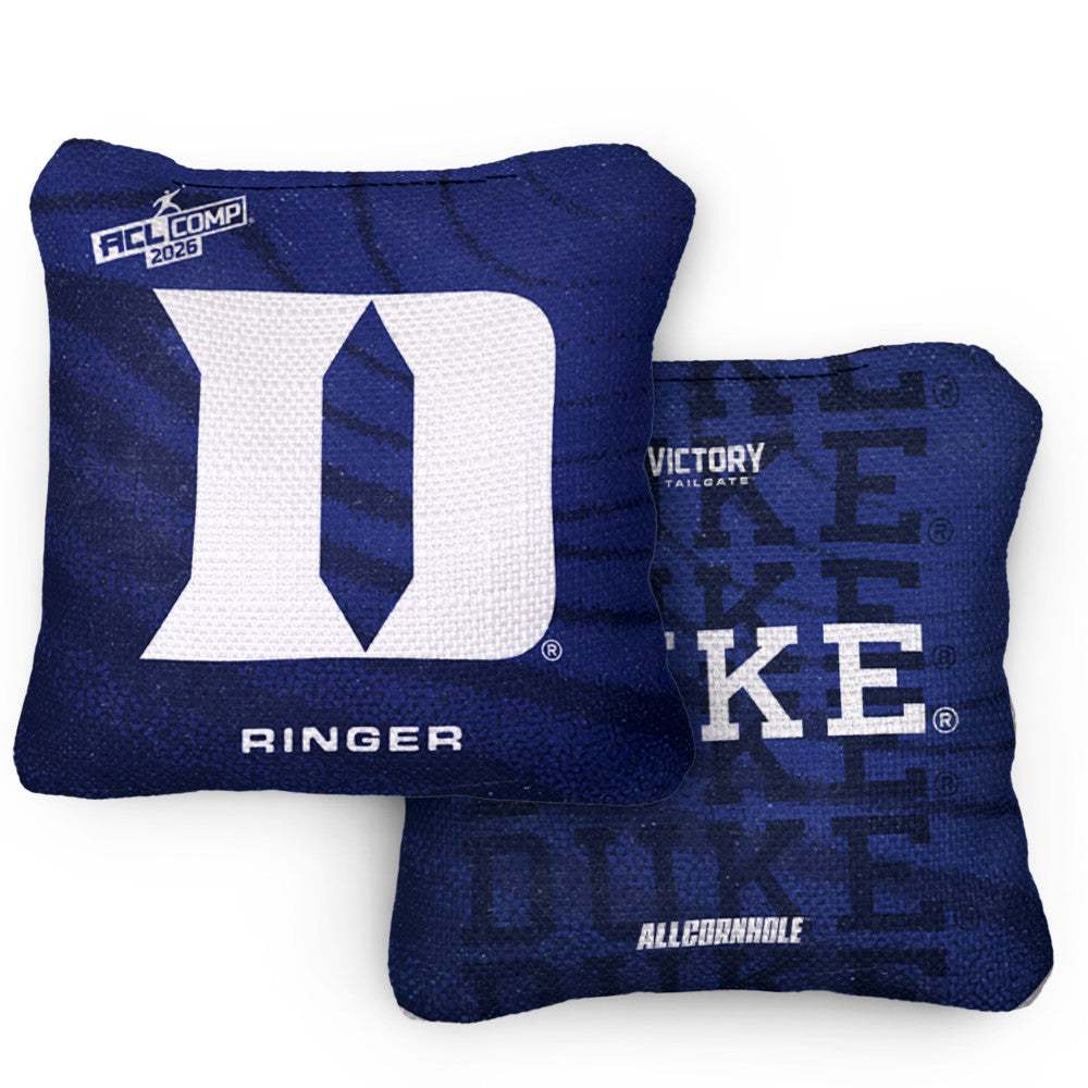 2026 Duke Blue Devils RINGER™️Blue ACL Comp Cornhole Bags – Set of 4 Bags