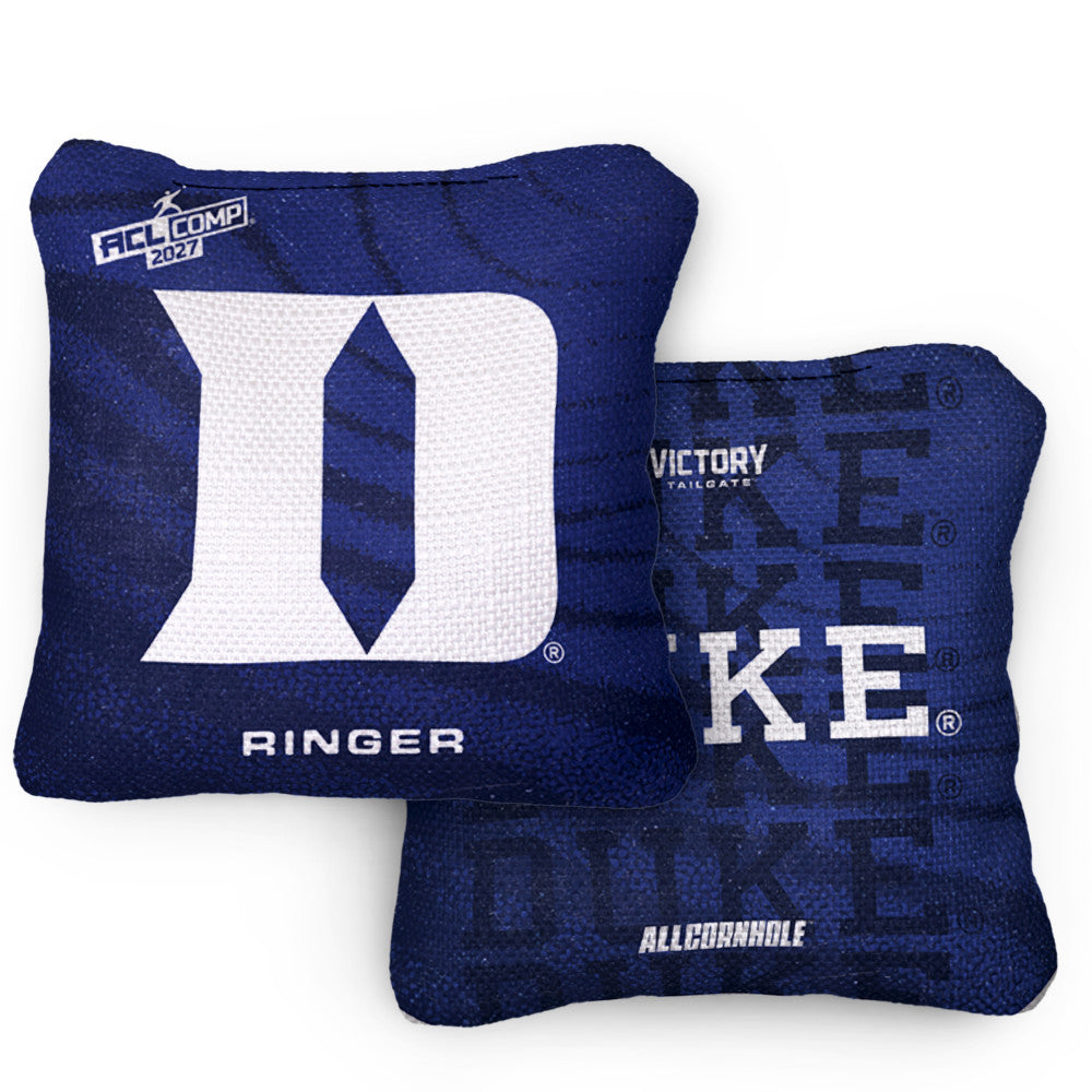 2027 Duke Blue Devils RINGER Blue ACL Comp Cornhole Bags – Set of 4 Ba