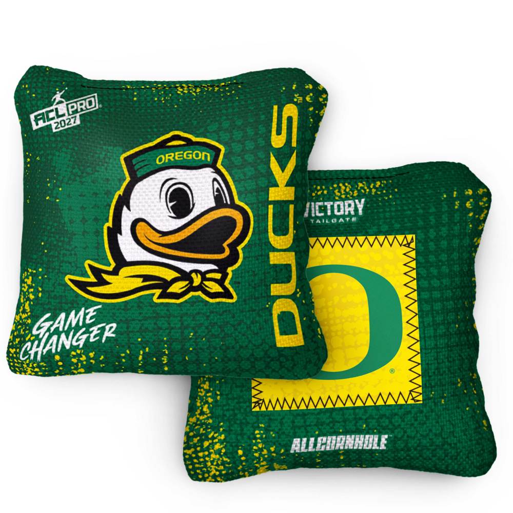 2027 Oregon Ducks GameChanger™ OG Green ACL Pro Cornhole Bags – Set of 4 Bags