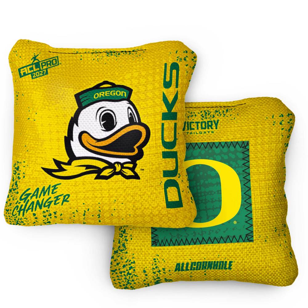 2027 Oregon Ducks GameChanger™ OG Yellow ACL Pro Cornhole Bags – Set of 4 Bags