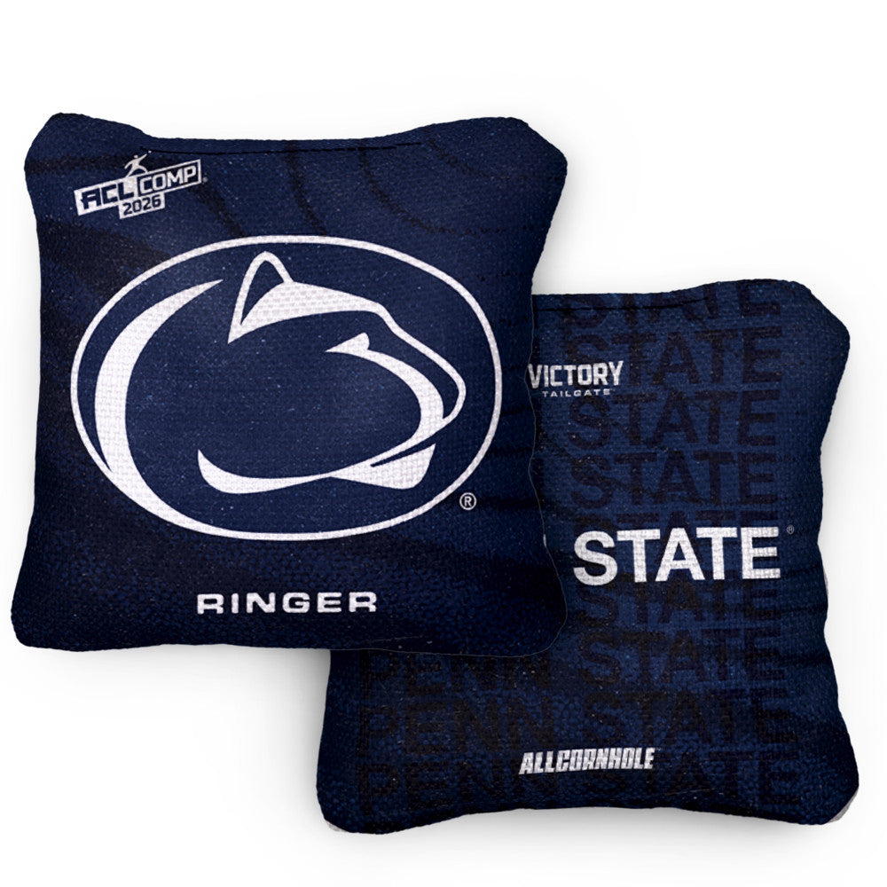 2026 Penn State Nittany Lions RINGER™️Navy ACL Comp Cornhole Bags – Set of 4 Bags