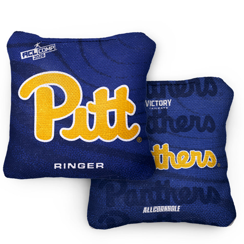 2026 Pittsburgh Panthers RINGER™️Royal ACL Comp Cornhole Bags – Set of 4 Bags