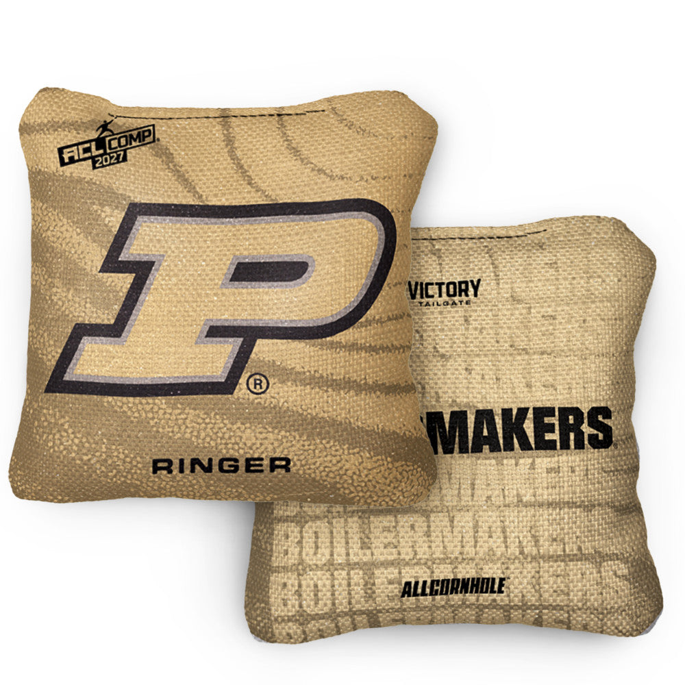 2027 Purdue Boilermakers RINGER Gold ACL Comp Cornhole Bags – Set of 4 Bags