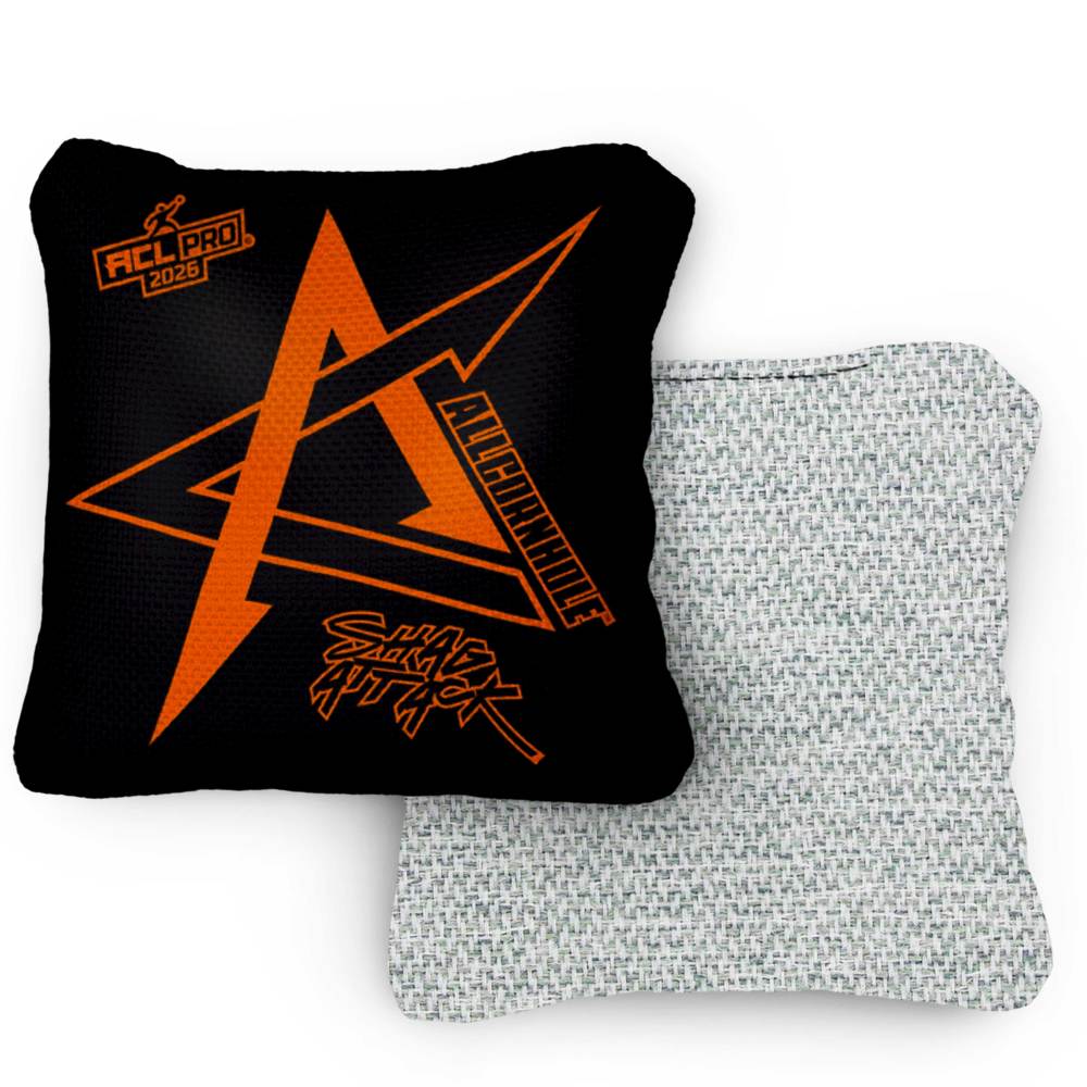2026 Shag Attack Blackout ACL Pro Stamped Cornhole Bags – Set of 4 Bags
