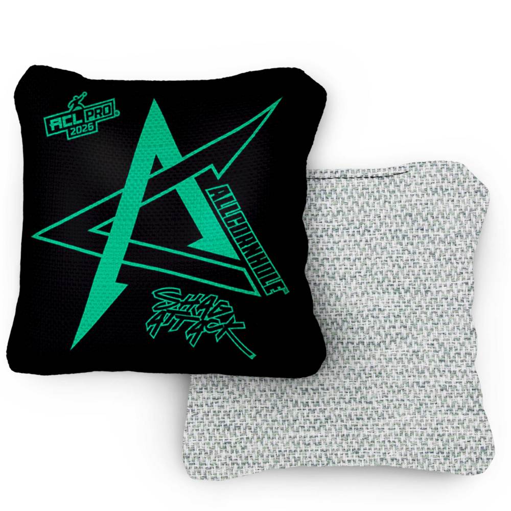 2026 Shag Attack Blackout ACL Pro Stamped Cornhole Bags – Set of 4 Bags