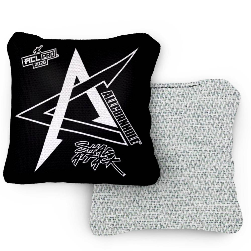 2026 Shag Attack Blackout ACL Pro Stamped Cornhole Bags – Set of 4 Bags