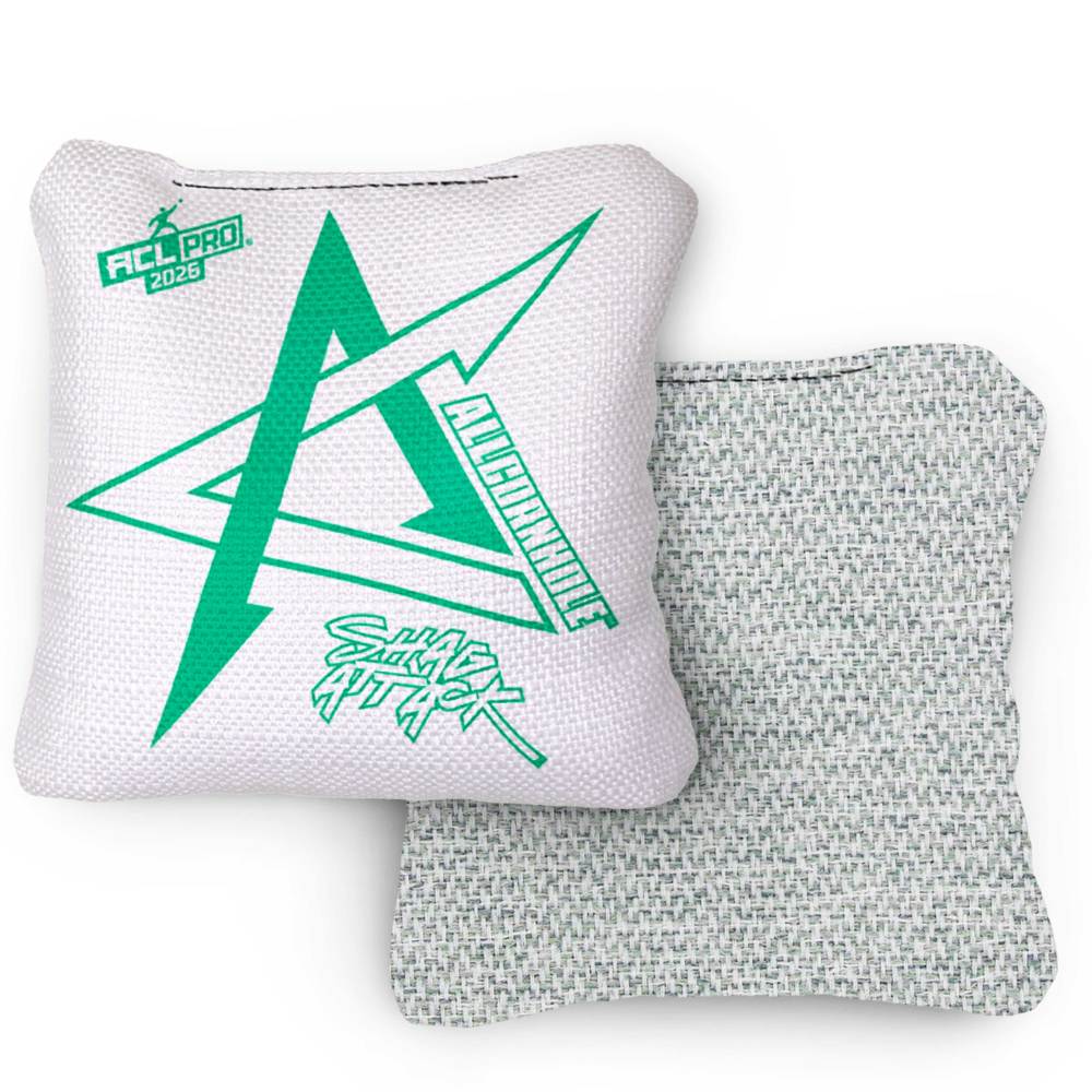 2026 Shag Attack Whiteout ACL Pro Stamped Cornhole Bags – Set of 4 Bags