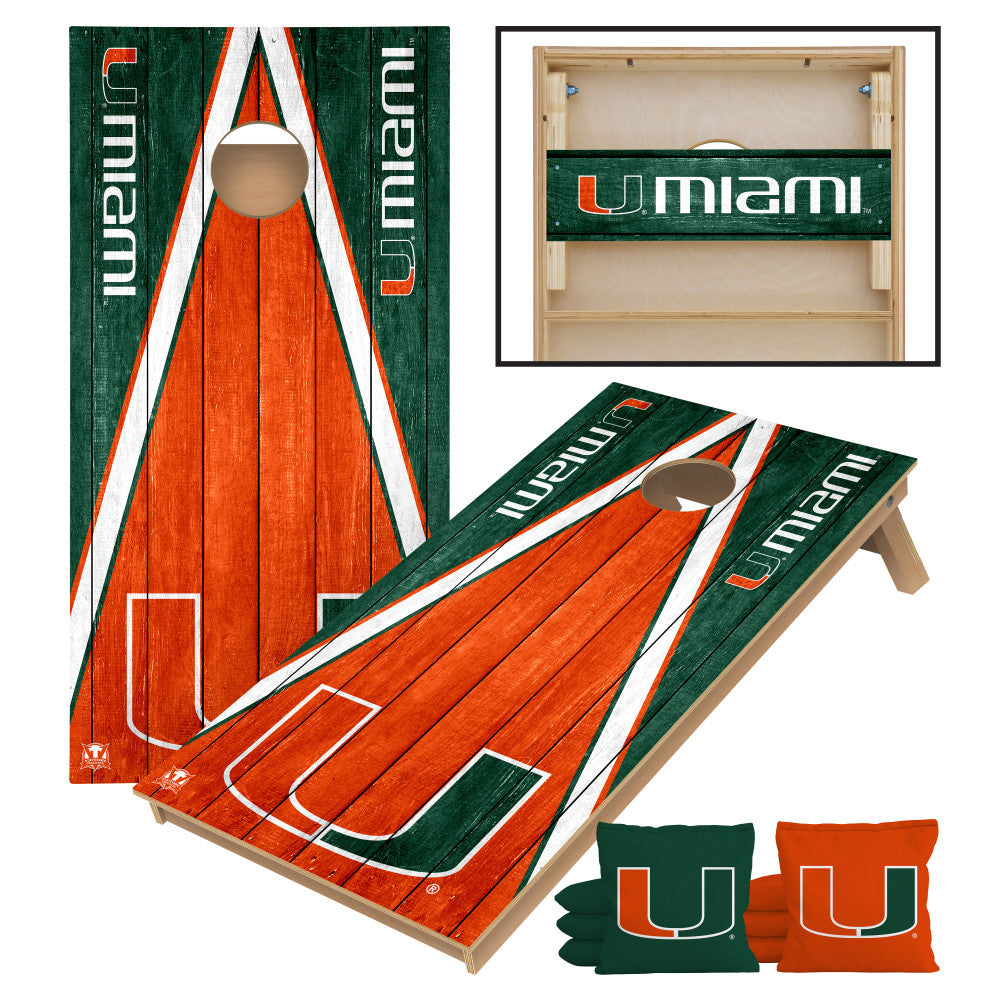 University of Miami Hurricanes 2x4 Tournament Cornhole