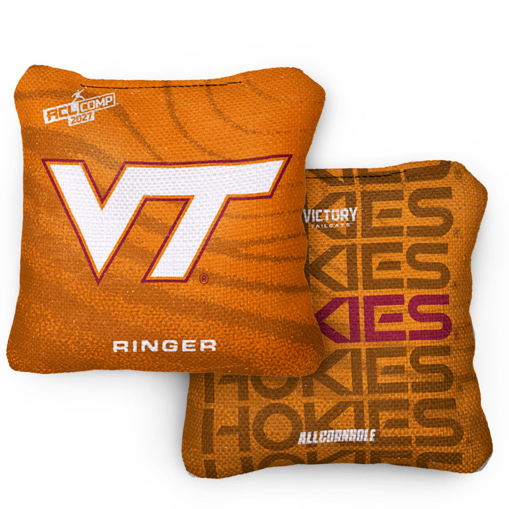 2027 Virginia Tech Hokies RINGER Orange ACL Comp Cornhole Bags – Set of 4 Bags