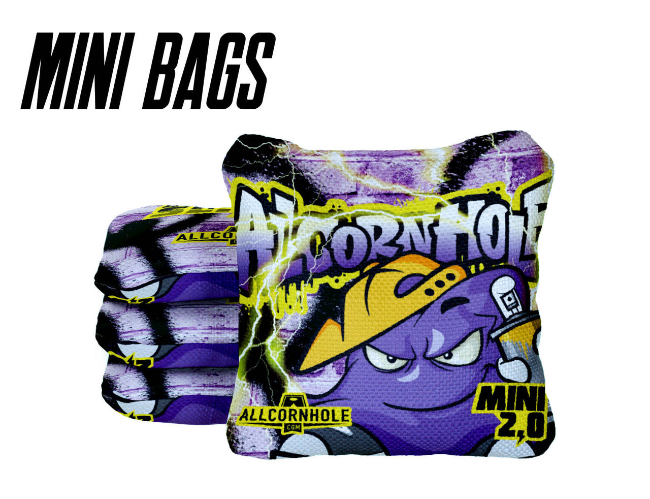Mini All-Slide 2.0 Cornhole Bags Graffiti- Set of 4